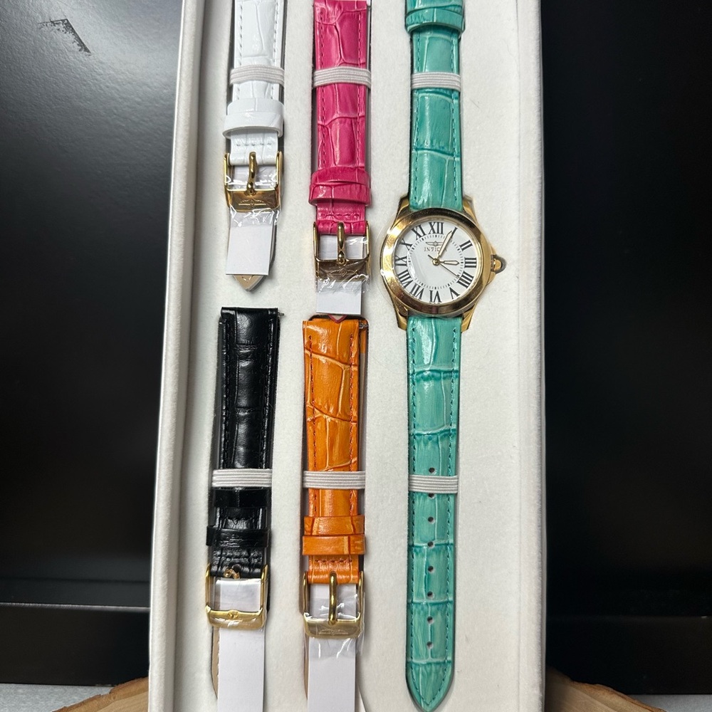 Invicta Special Edition Angel Watch Set with Extra Colorful Bands Straps - Picture 2 of 7